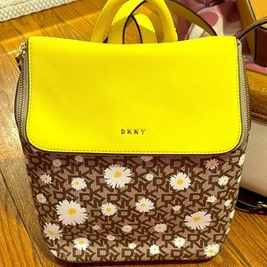 DKNY bag pack with flowers